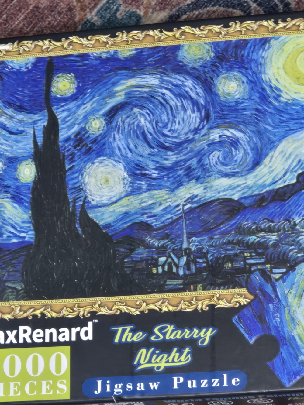 RexRenard The Starry Night Blue Home Art Jigsaw Puzzle